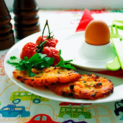 Oven-baked, healthy hashbrowns.