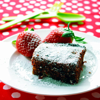 Chocolate & beetroot brownie
