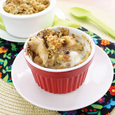 Apple and pear's make this crumble totally healthy, right?