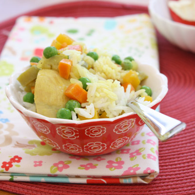 Parents can add chilli & coriander.