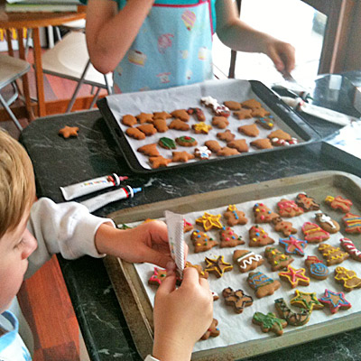 They were concentrating so hard they even stayed quiet for a bit.