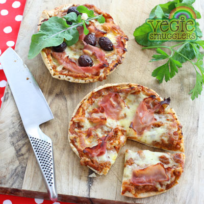Make mini pizza & customise toppings to suit.