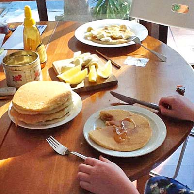 Real maple syrup required.