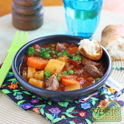 Saucy! Great for dipping into with bread.