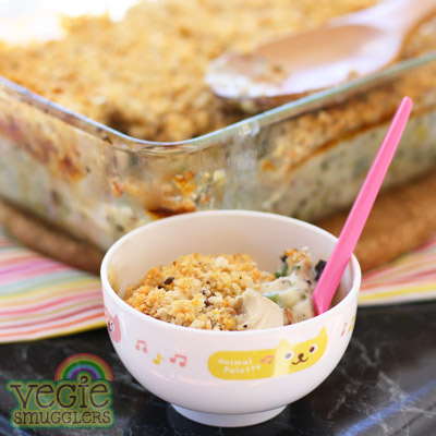 Relax in this cheesy chicken bake. 