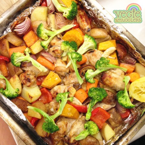 Vegie Smugglers Chinese Chicken tray bake